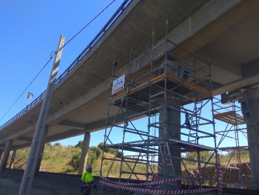 SUSTITUCIÓN DE APOYO EN EL VIADUCTO SOBRE EL RIO TAJO